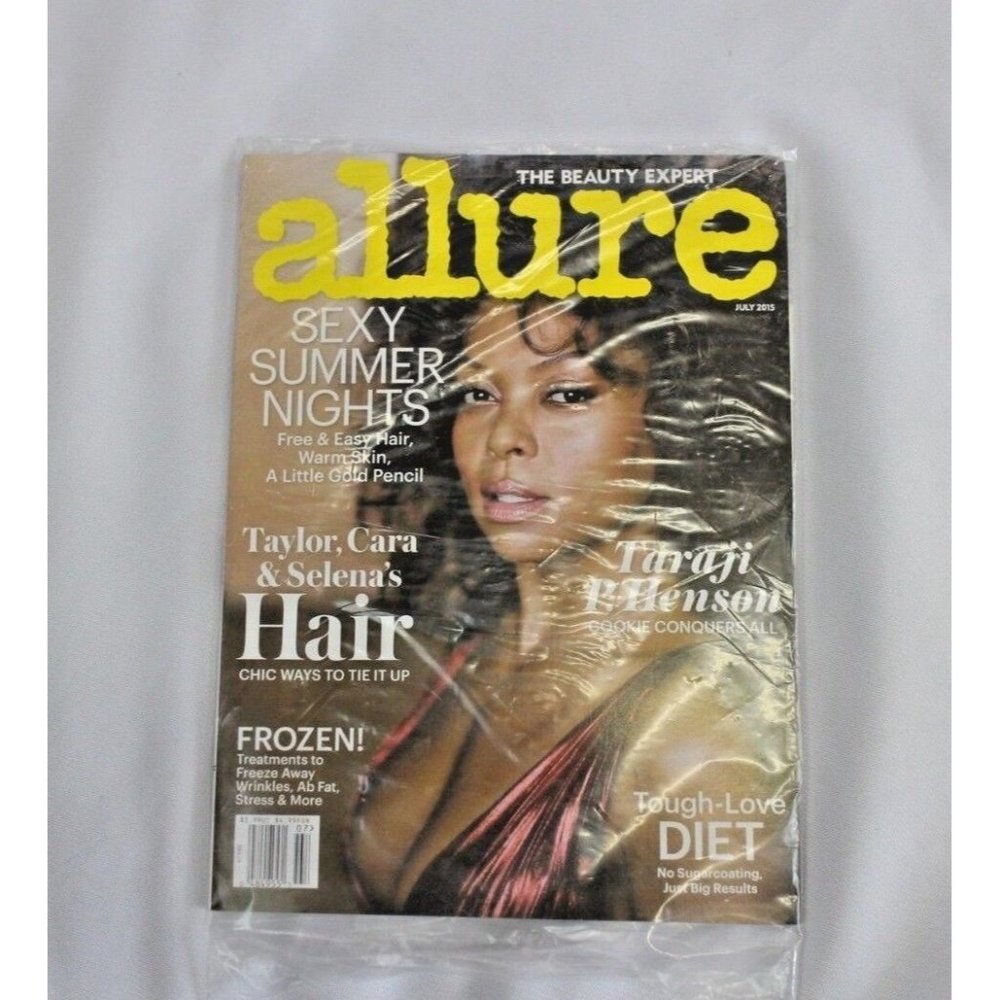 SEALED Allure July 2015 Taraji P. Henson Magazine